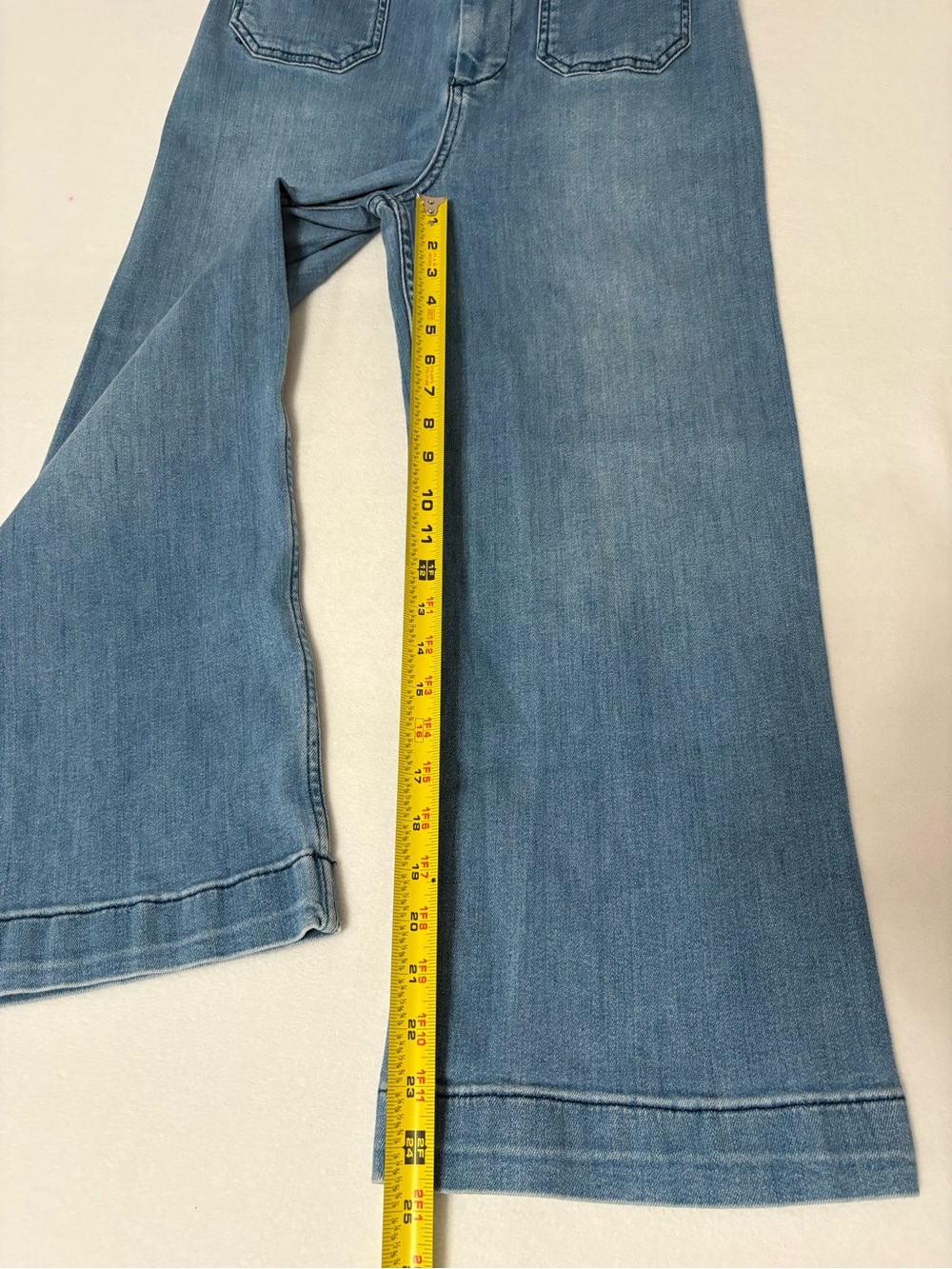 Antropologie Pilcro Light Blue Wide-Leg Denim Jeans size 29 - Picture 4 of 11